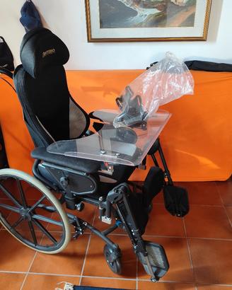 sedia a rotelle, basculante movimenti a pistoncino