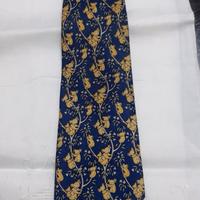 Hermes "Koala Blu-gialla" cravatta seta uomo