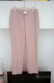 pantaloni rosa beige H&M nuovi TG.46