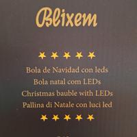Palla di natale in vetro con luci led