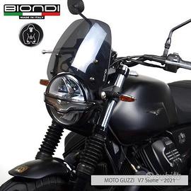 Cupolino sportivo fumè biondi Moto Guzzi V7 V9