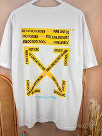 T-Shirt Off-White Do Not Cross Bianca
