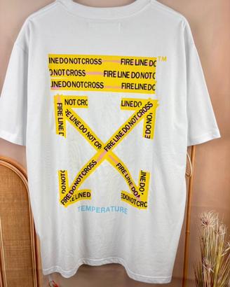 T-Shirt Off-White Do Not Cross Bianca