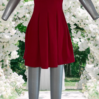 Abito svasato rosso made in Italy