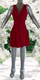 Abito svasato rosso made in Italy