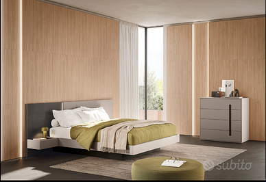 LETTO EFFETTO SOSPESO CON CONTENITORE