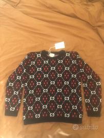 Maglione jacquard monogram Gucci.