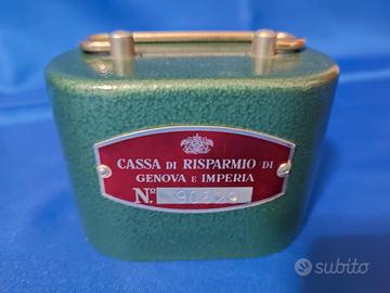 Salvadanaio vintage Cassa di Risparmio Genova 