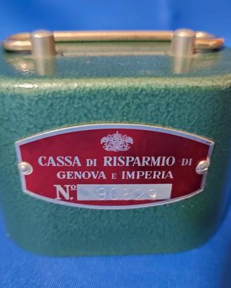 Salvadanaio vintage Cassa di Risparmio Genova 
