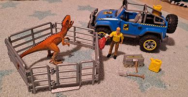 Schleich fuoristrada con dinosauro