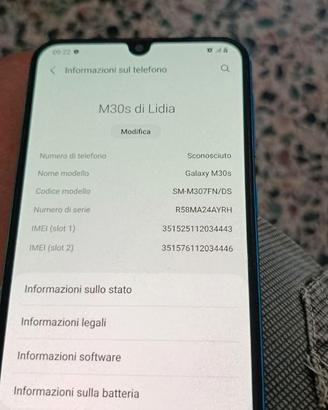 Samsung Galaxy M30s per pezzi di ricambio