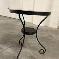 Tavolino rotondo IKEA NORESUND in metallo – nero