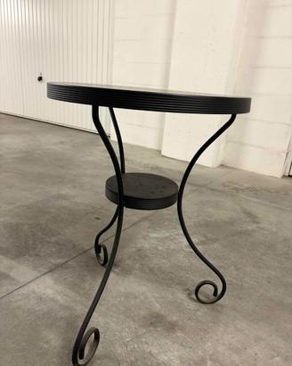 Tavolino rotondo IKEA NORESUND in metallo – nero