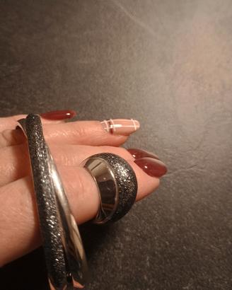 parure Stroili oro anello e bracciale 