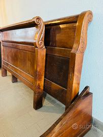 LETTO A BARCA LEGNO ANTICO