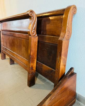 LETTO A BARCA LEGNO ANTICO