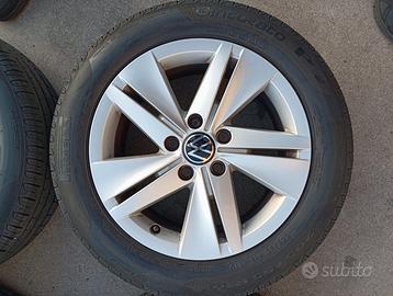 CERCHI IN LEGA ORIGINALI VOLKSWAGEN 16" + GOMME