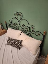 LETTO MATRIMONIALE IN FERRO BATTUTO