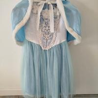 Costume carnevale principessa delle nevi 8-9 anni