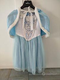 Costume carnevale principessa delle nevi 8-9 anni