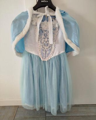 Costume carnevale principessa delle nevi 8-9 anni