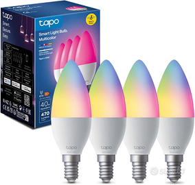 Lampadina SMART E14 MultCol Alexa Google 4pz