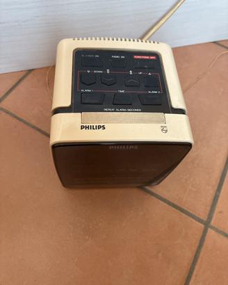 Radiosveglua Cubo philis D-3110  vintage anni 80