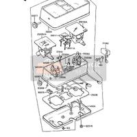 Coperchio scatola strumenti Kawasaki Z1300 2502310