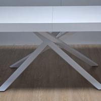 Tavolo Moderno Bianco Frassinato 