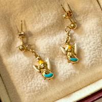 Orecchini Pendenti Angeli Oro