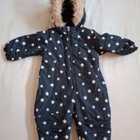 TUTA TERMICA NEVE NEONATO BLU