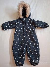 TUTA TERMICA NEVE NEONATO BLU