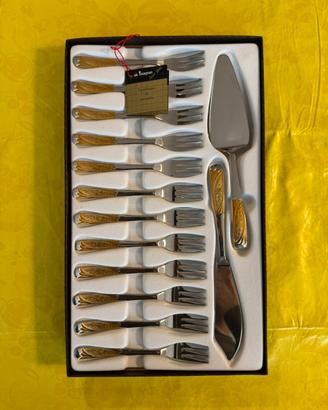 Set posate Inoxpran linea Gold
