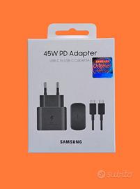 KIT CARICABATTERIA SAMSUNG 45W USB-C NUOVO