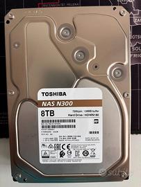 HARD DISK TOSHIBA NAS N300 8TB 7200RPM 3,5" 8 TERA