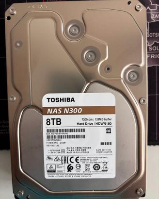 HARD DISK TOSHIBA NAS N300 8TB 7200RPM 3,5" 8 TERA