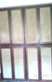 Lussuoso armadio 4 stagioni tutto pelle e legno