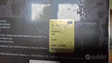 Moneta ORO Pokemon Pikachu Poste Italiane