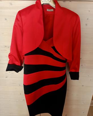 elegante set tubino con giacca kitte tg 46 italia