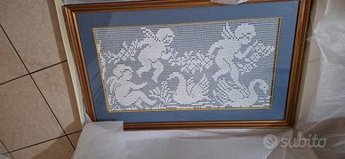 QUADRO LAVORAZIONE A MANO (UNCINETTO ARTIGIANALE)