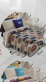 Trapunta Irge modello Flags singolo