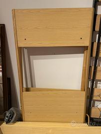 Letto a castello con reti e materassi