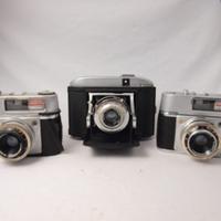 Tre fotocamere vintage  da restaurare