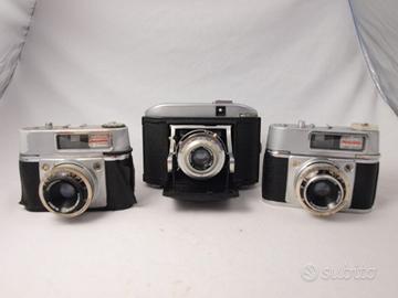 Tre fotocamere vintage  da restaurare