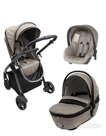 Trio Giordani Metropolitan beige completo di borsa