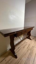 Tavolo / Scrivania estensibile in noce