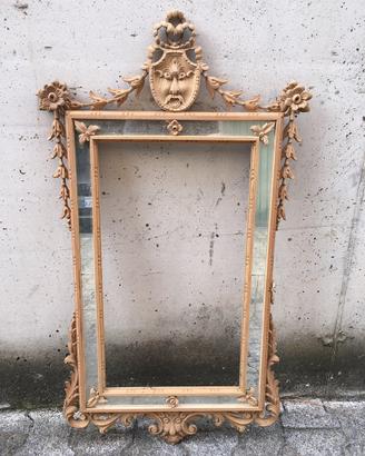 Cornice in legno grezzo artigianale