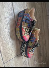 sneaker platform Gucci Peggy Wedge in jacquard