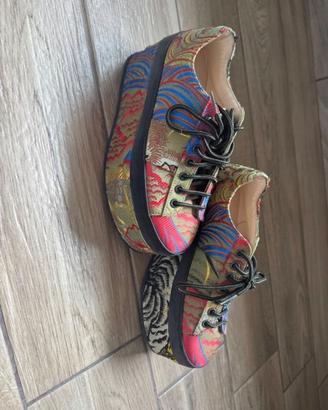 sneaker platform Gucci Peggy Wedge in jacquard