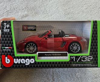 Modellino Bburago Porsche 718 Boxster rossa Nuovo